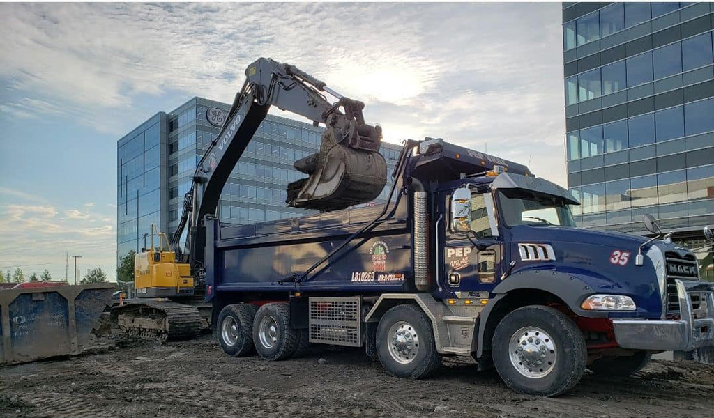 service de transport excavation